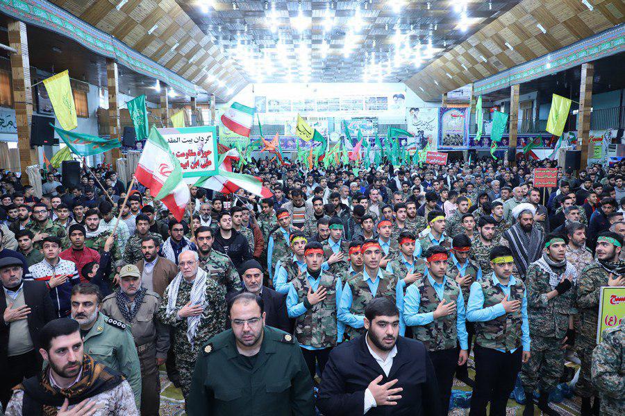 تجمع 5 هزار نفری بسیجیان شهرستان ساری