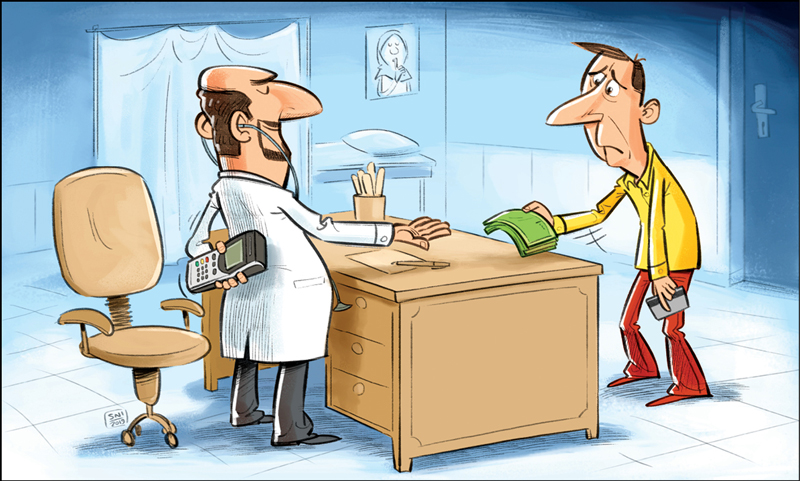 آلرژی پزشکان به دستگاه کارت‌خوان