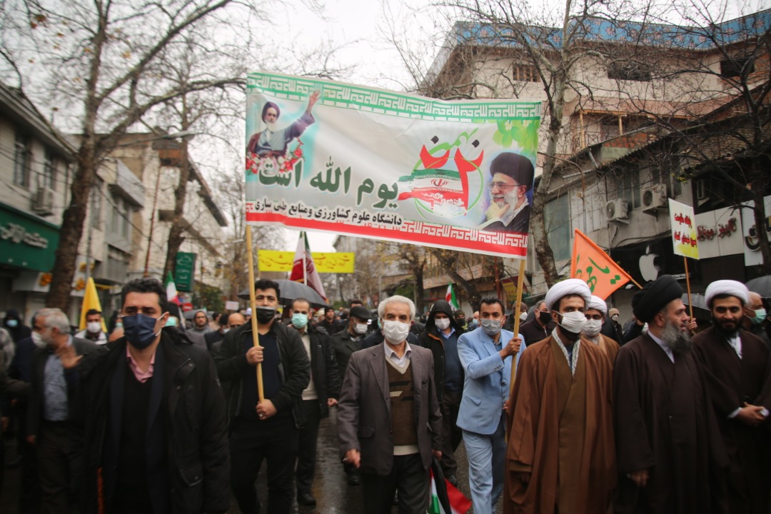 گزارش تصویری|راهپیمایی یوم الله ۲۲ بهمن در مرکز مازندران