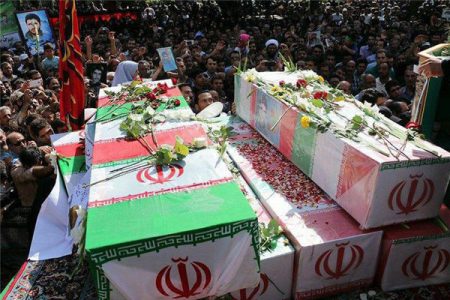 تشییع و خاکسپاری شهدای خوشنام در مازندران