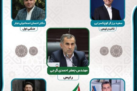 اعضای هیئت‌ رئیسه شورای اسلامی شهر قائم شهر مشخص شدند
