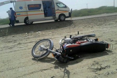 برخورد موتورسیکلت با خودرو دو نفر را در میاندورود به کام مرگ برد