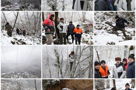 تلاش شرکت برق منطقه‌ای مازندران و گلستان برای رفع مشکل ناشی از رانش زمین در چمستان