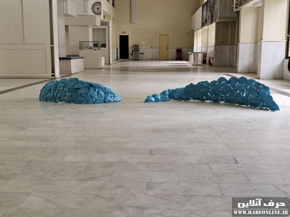 خلق پروژه هنر چیدمان موج در دانشگاه مازندران+تصاویر