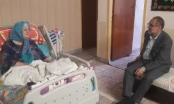 عیادت مدیرکل بنیاد مازندران از مادر و همسر شهیدان آبیان در ساری