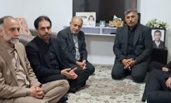 دیدار سرپرست معاونت سیاسی امنیتی استانداری مازندران با خانواده مرحوم حسن غلامی قهرمان ناجی غریق