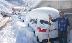 تصویر / بارش برف یک متری در شهر پل سفید مازندران