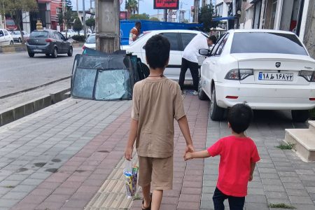 شما فرستادید/ وضعیت پیاده روهای شهر نور